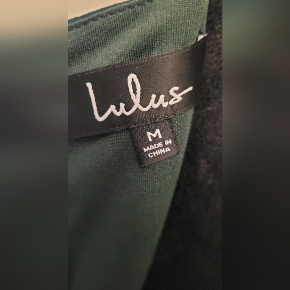 Lulu's Asymmetrical Green Ruffle Dress - Picture 12 of 12